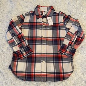 BOYS Plaid buttoned down shirt